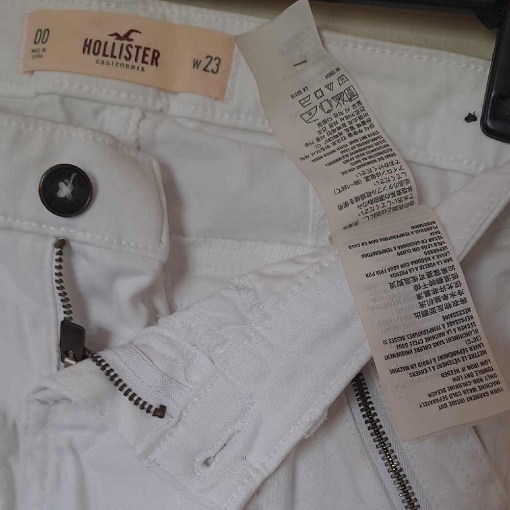 Hollister Bright White Denim Pants